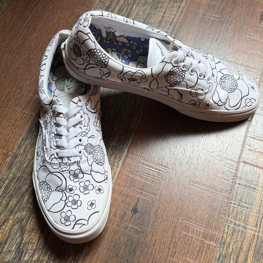 Vans Era U-Color Floral Shoes -Size 10 - Picture 2 of 6